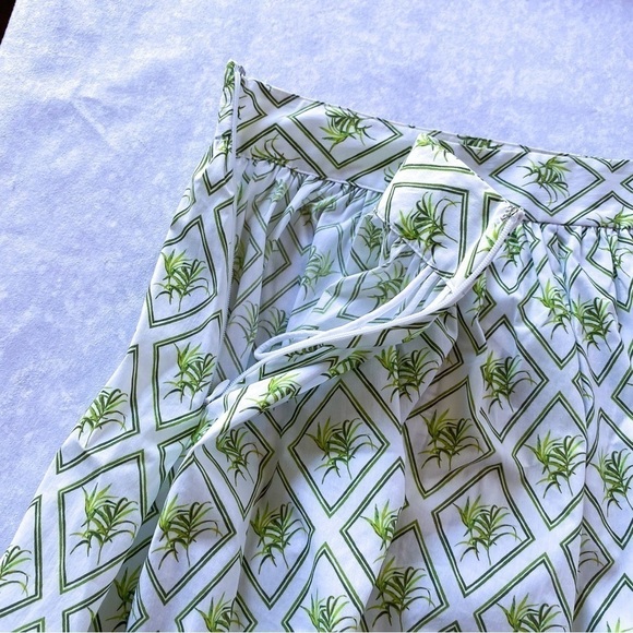 Caroline Constas Shorts Teagan Flora Beach Mini White Diamond Palm S NWT - Picture 6 of 7